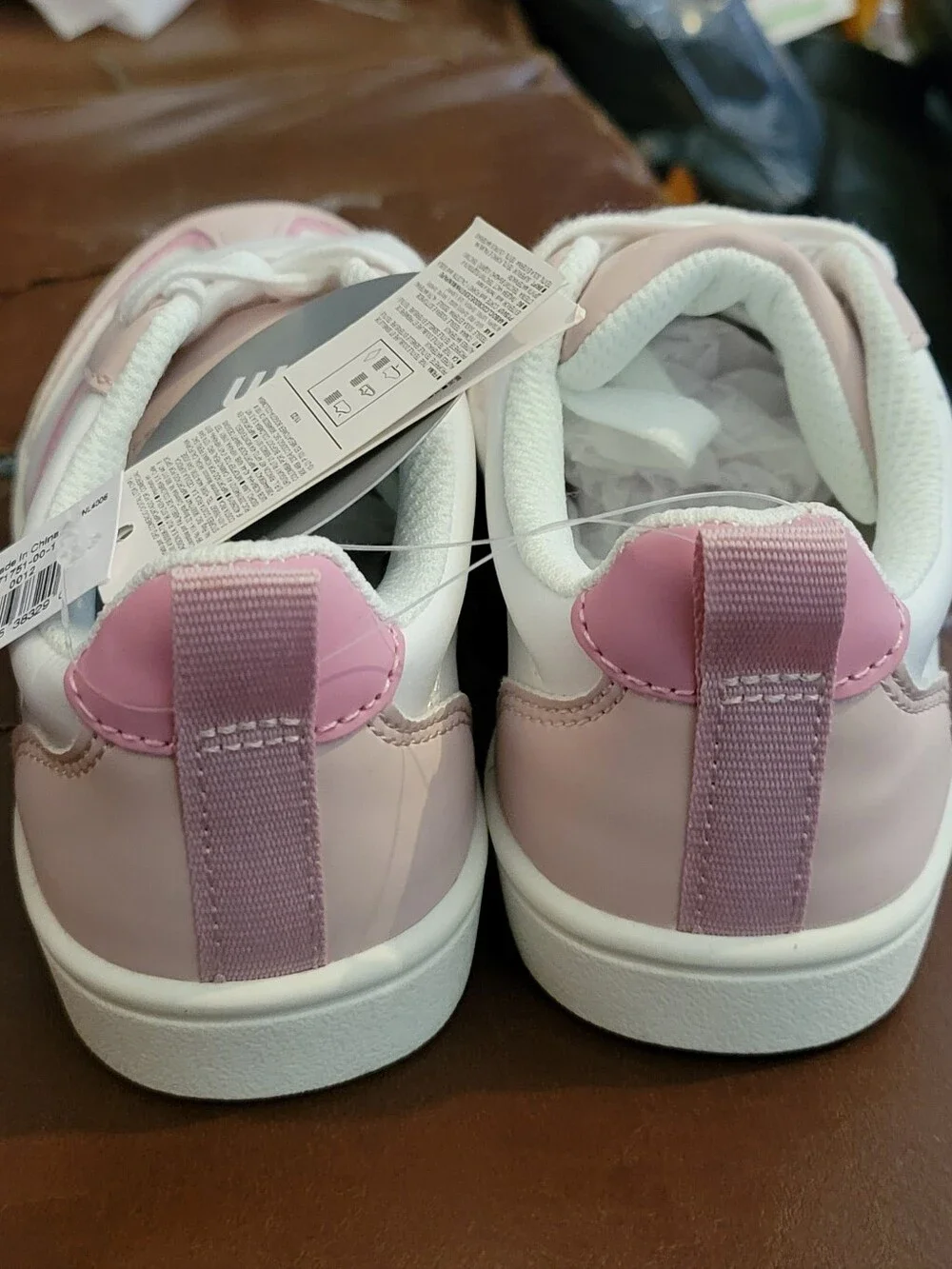 GAP Kids Trainer Sneaker Shoes Pink Colorblock Memory Foam Lace Up Barbiecore